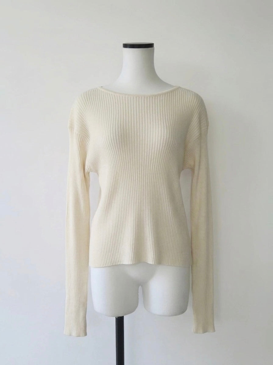 Léa | Long sleeve rib knit
