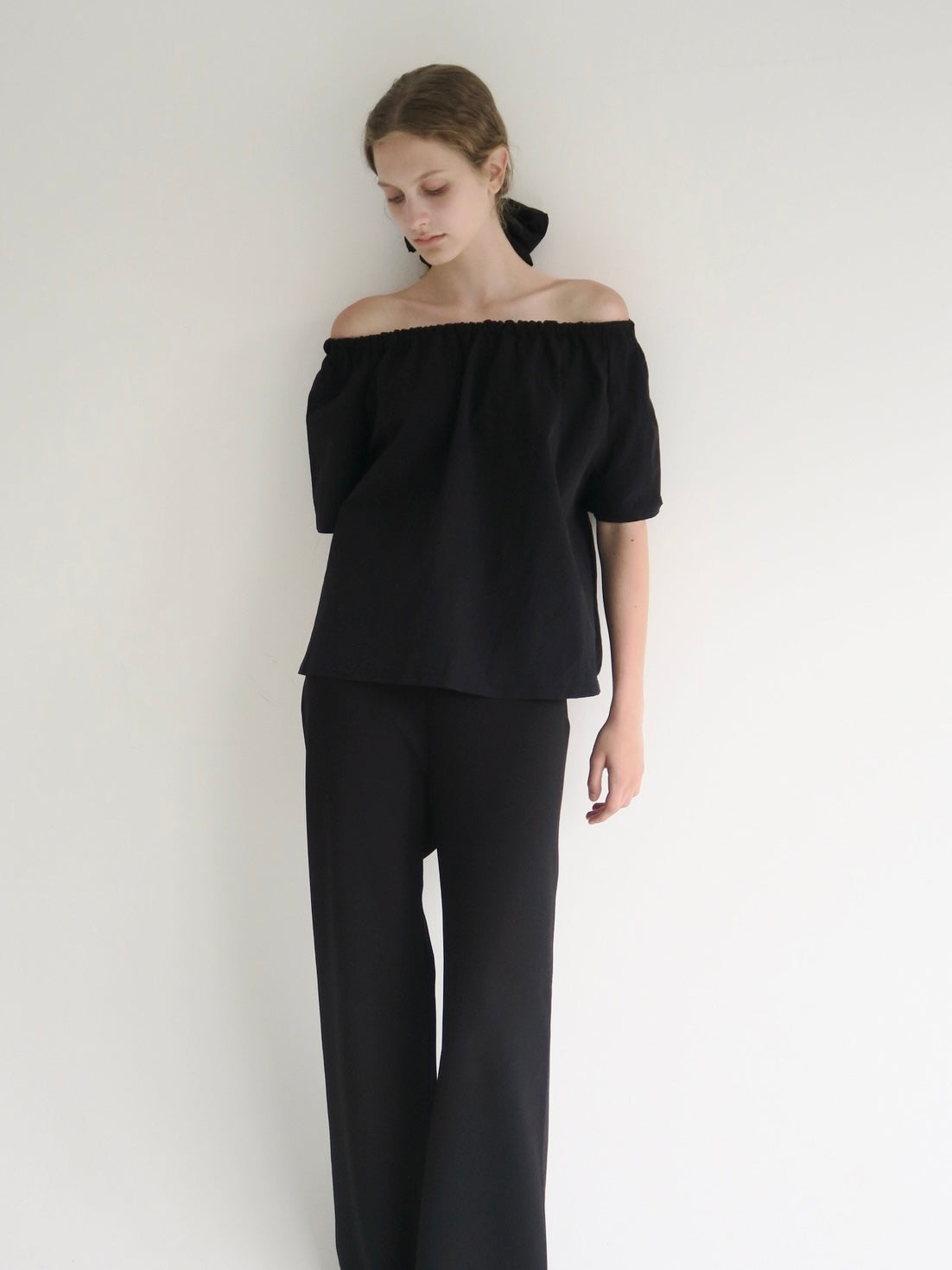 Rosa | Shirring neck blouse