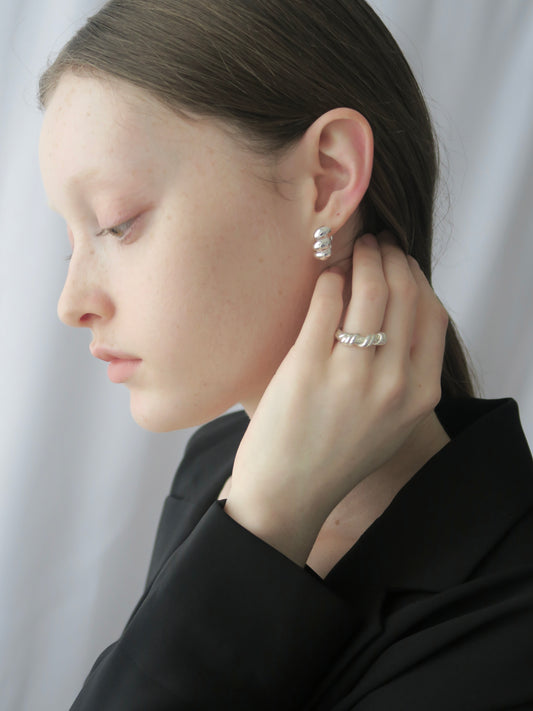 croissant hoop pierce