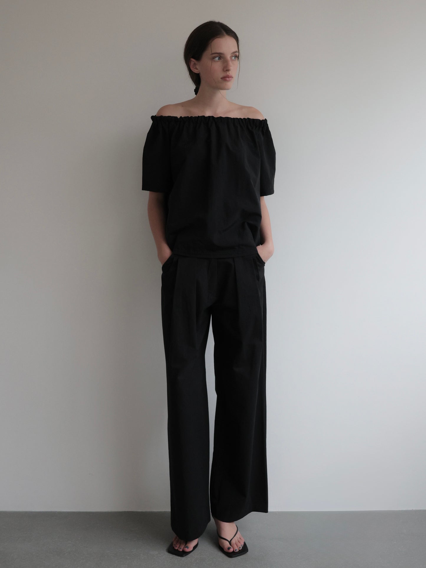 Rosa | Shirring neck blouse