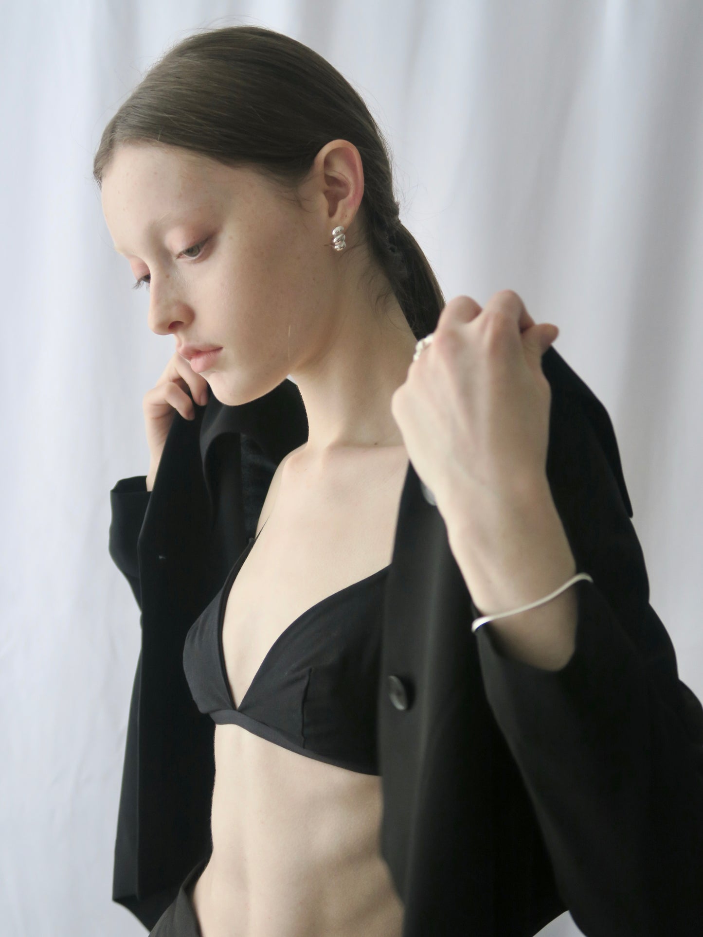 croissant hoop pierce