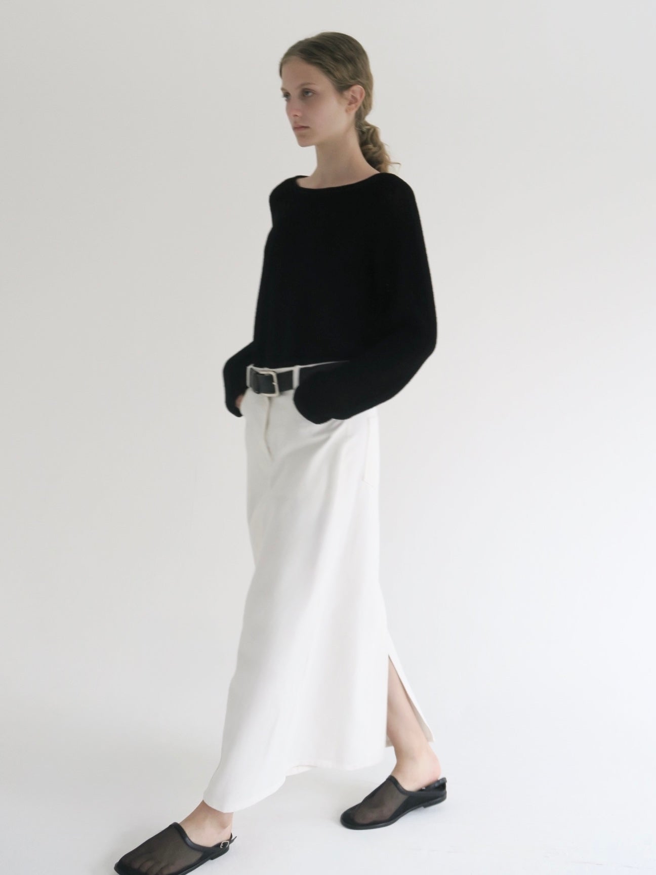 Ève | Twill long skirt