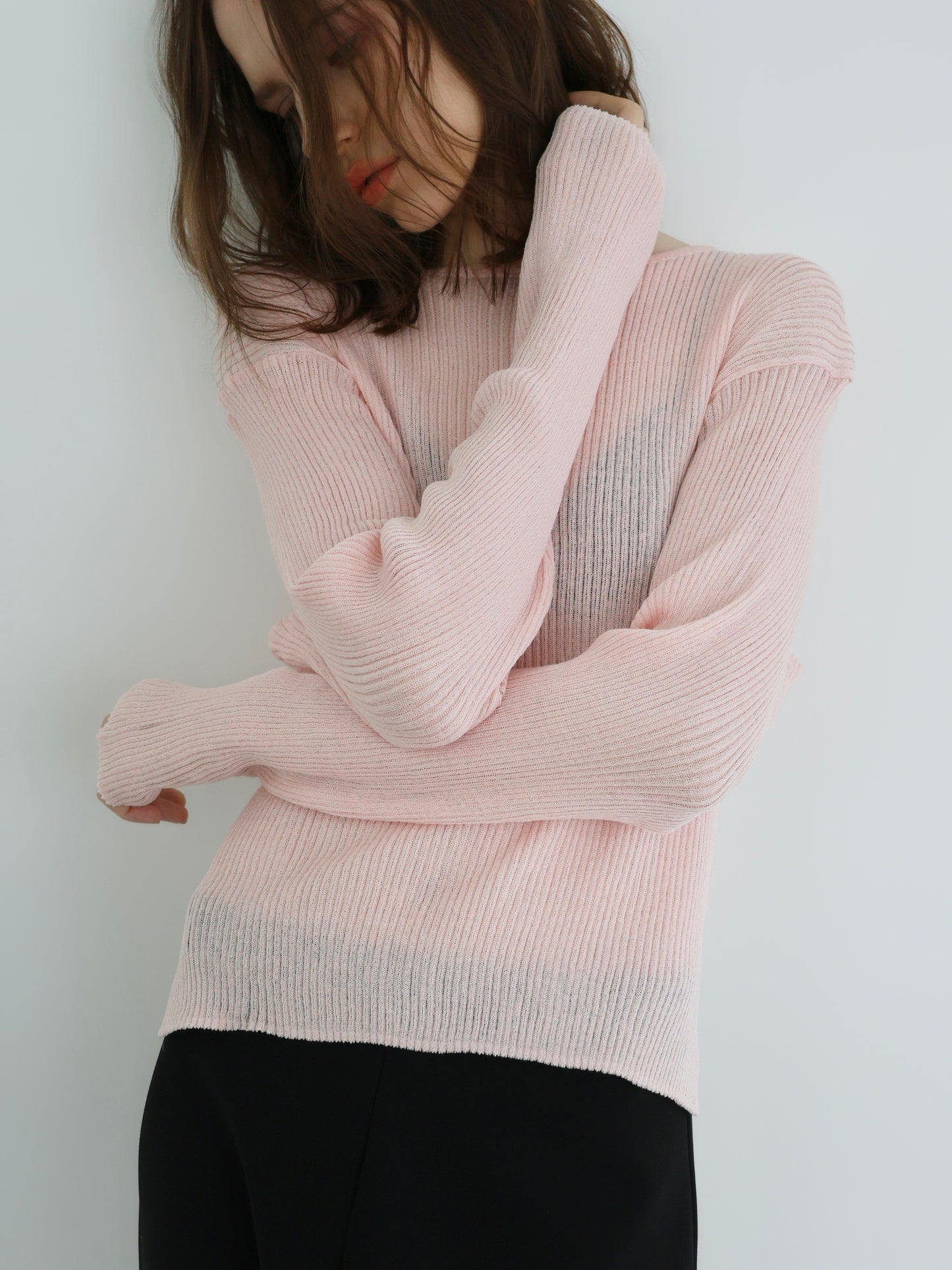 Léa | Long sleeve rib knit