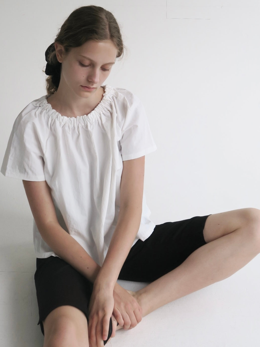 Rosa | Shirring neck blouse