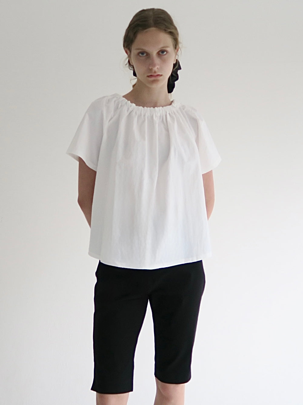 Rosa | Shirring neck blouse