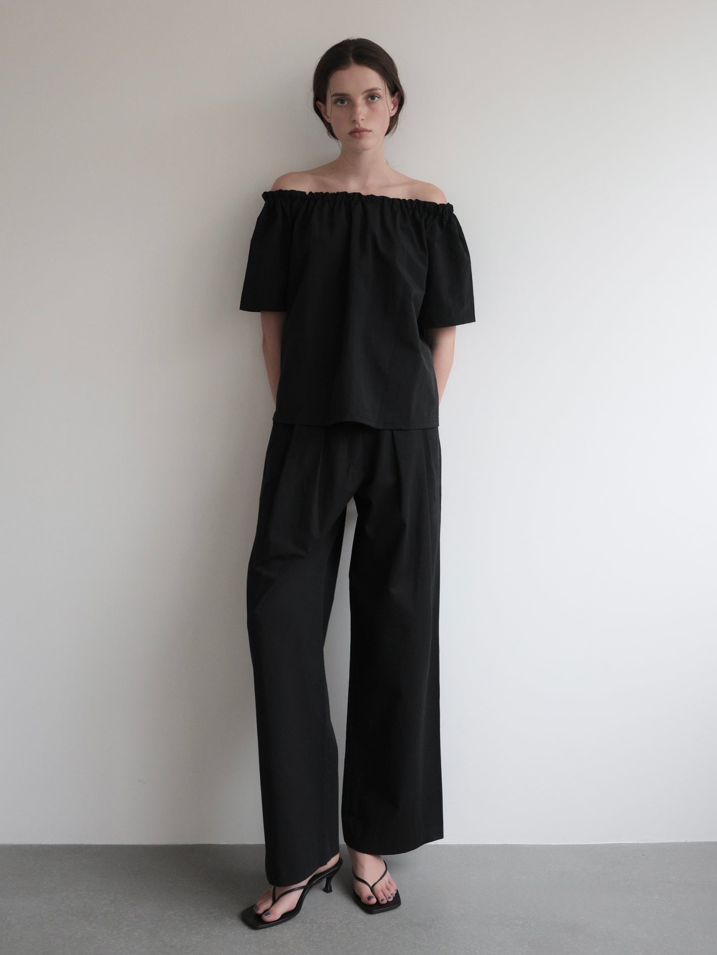 Rosa | Shirring neck blouse
