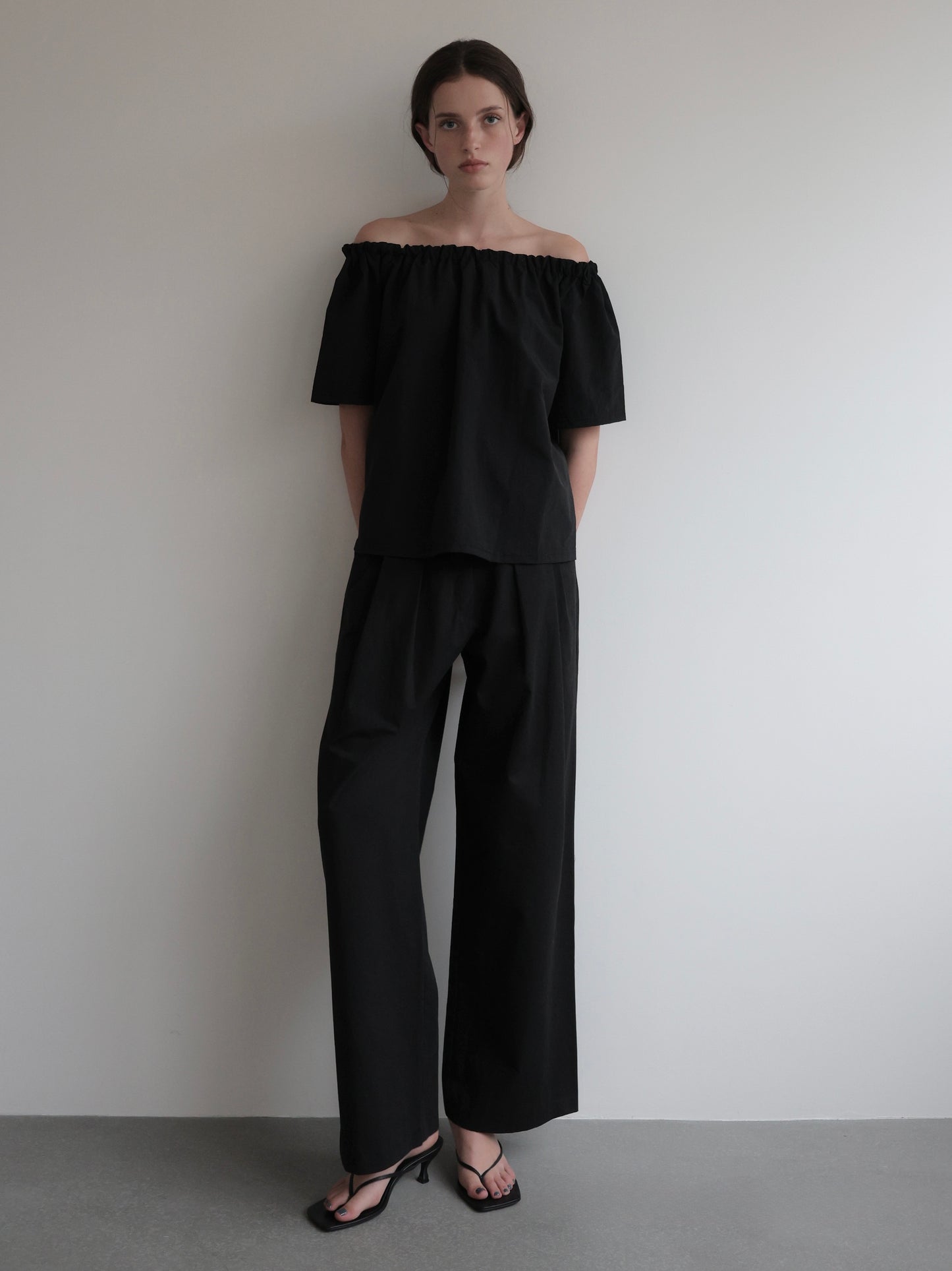 Rosa | Shirring neck blouse