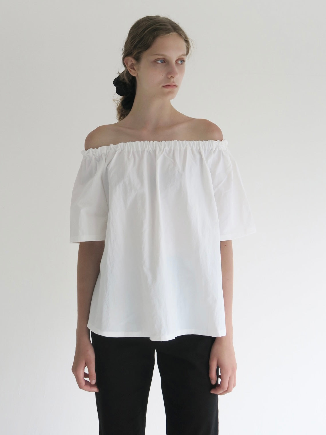 Rosa | Shirring neck blouse