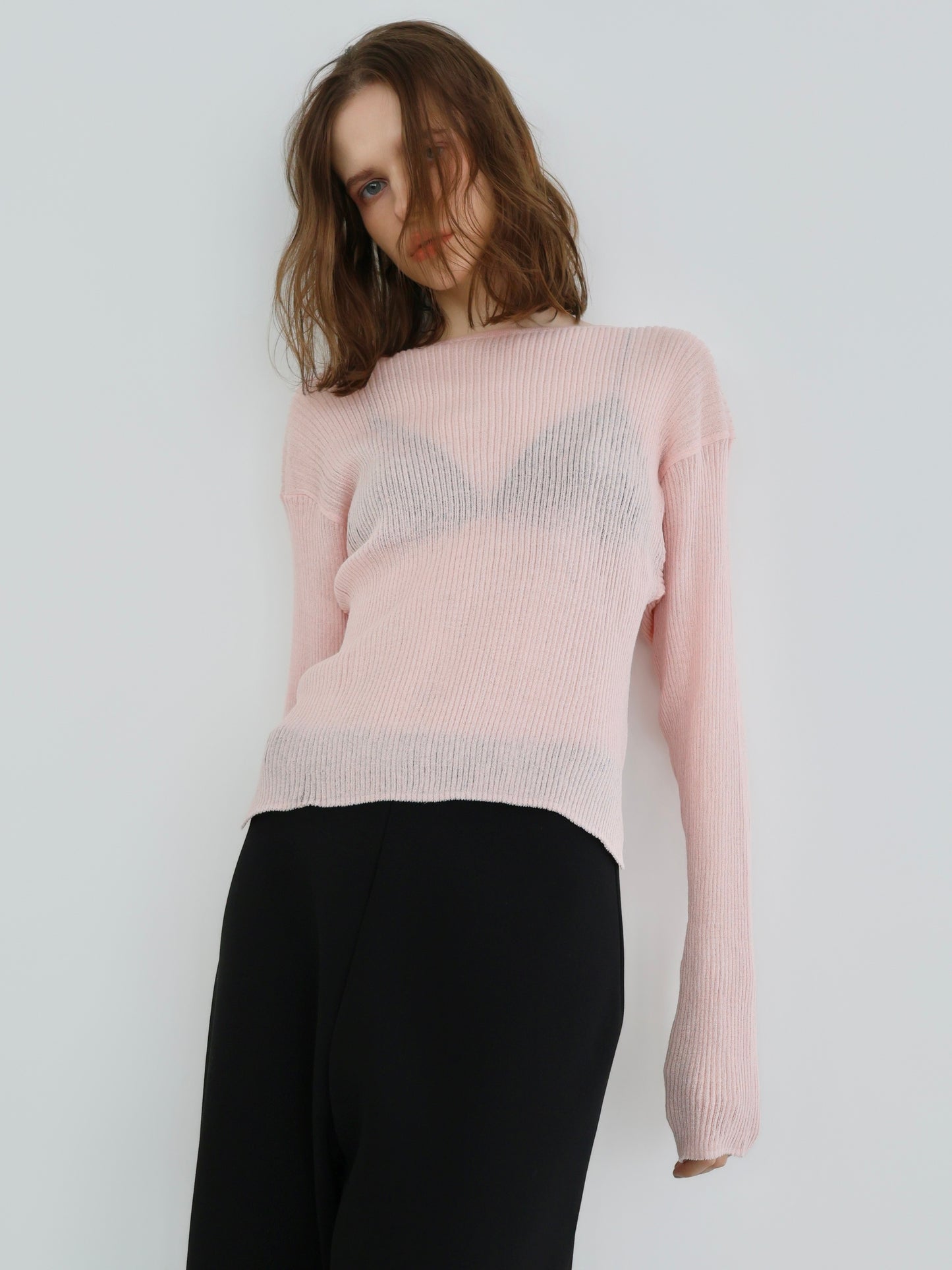 Léa | Long sleeve rib knit