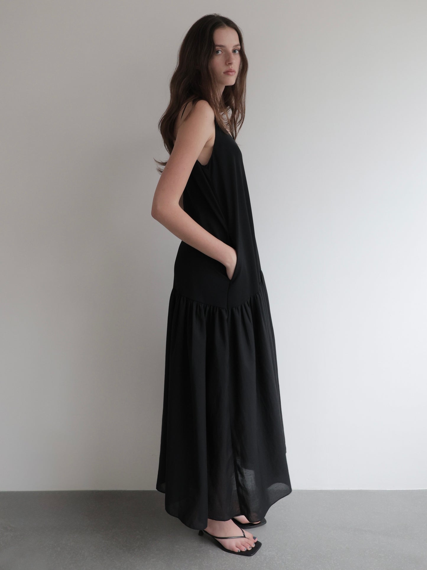 Nadine | Tiered cami dress　