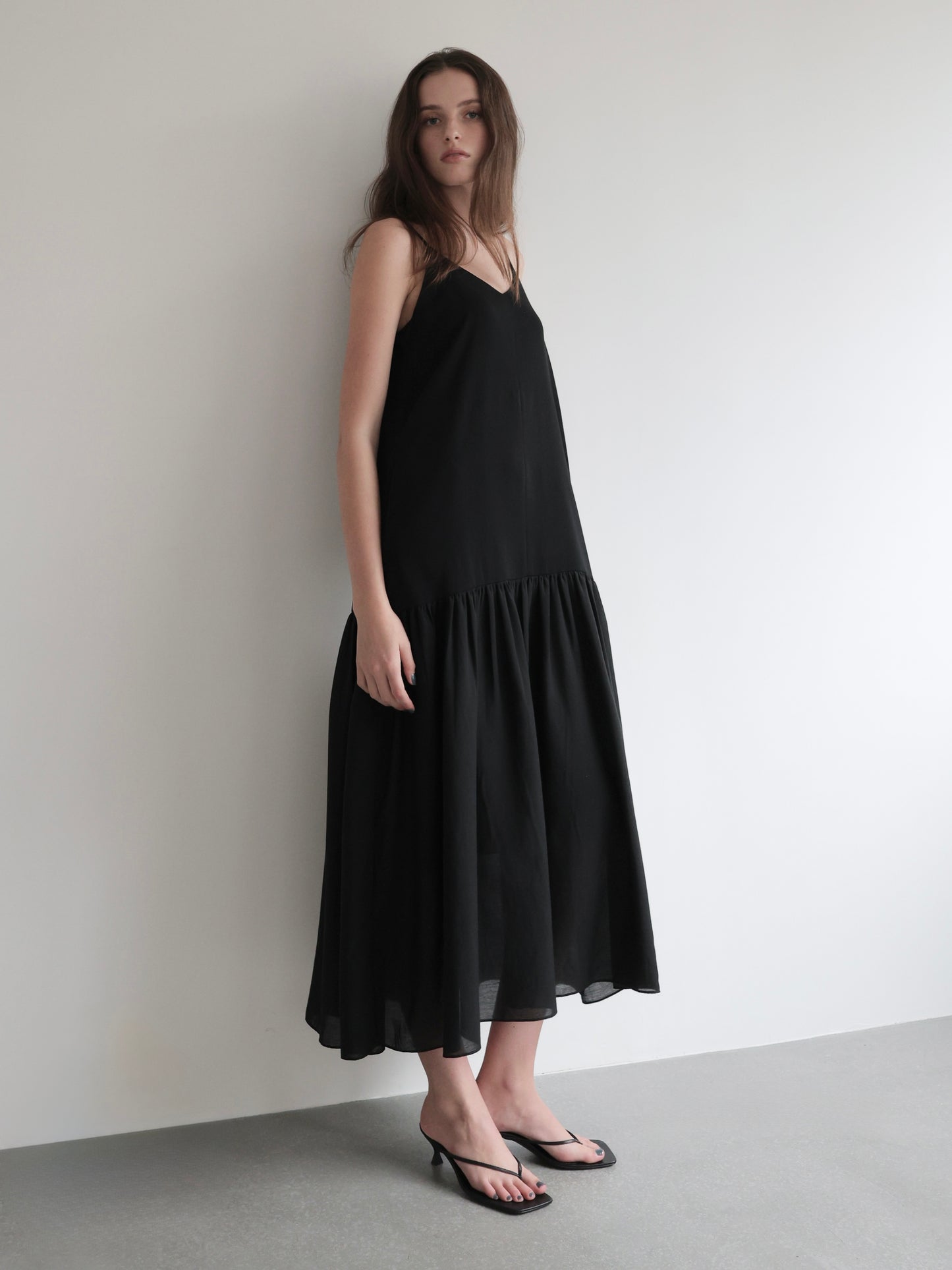 Nadine | Tiered cami dress　
