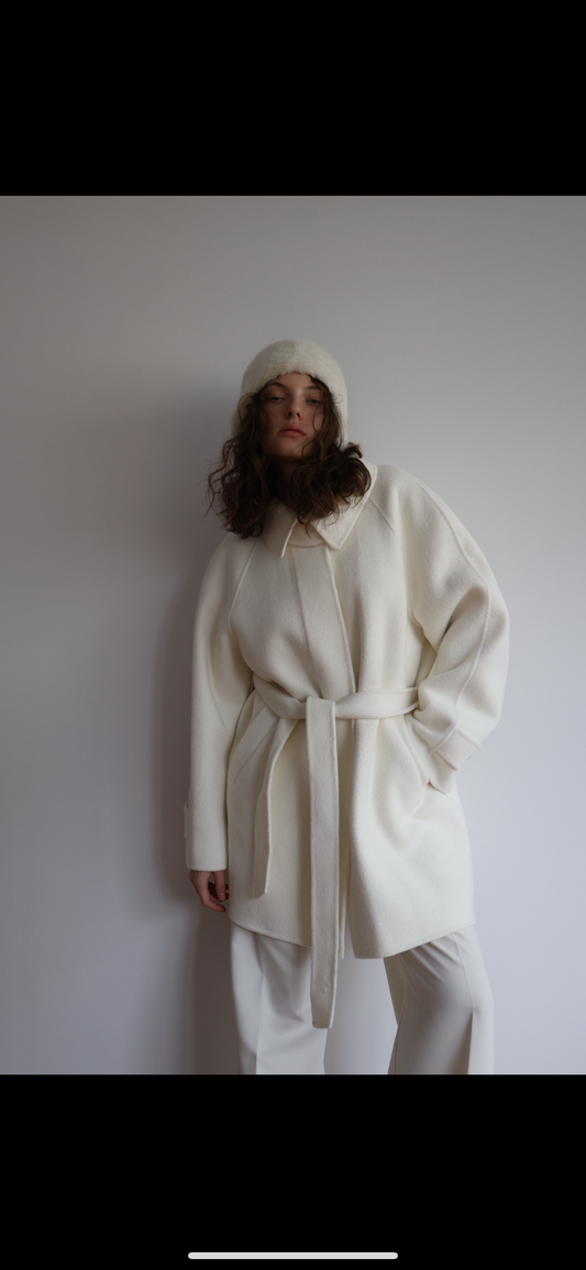 🟢Classic Merino Wool Half Coat