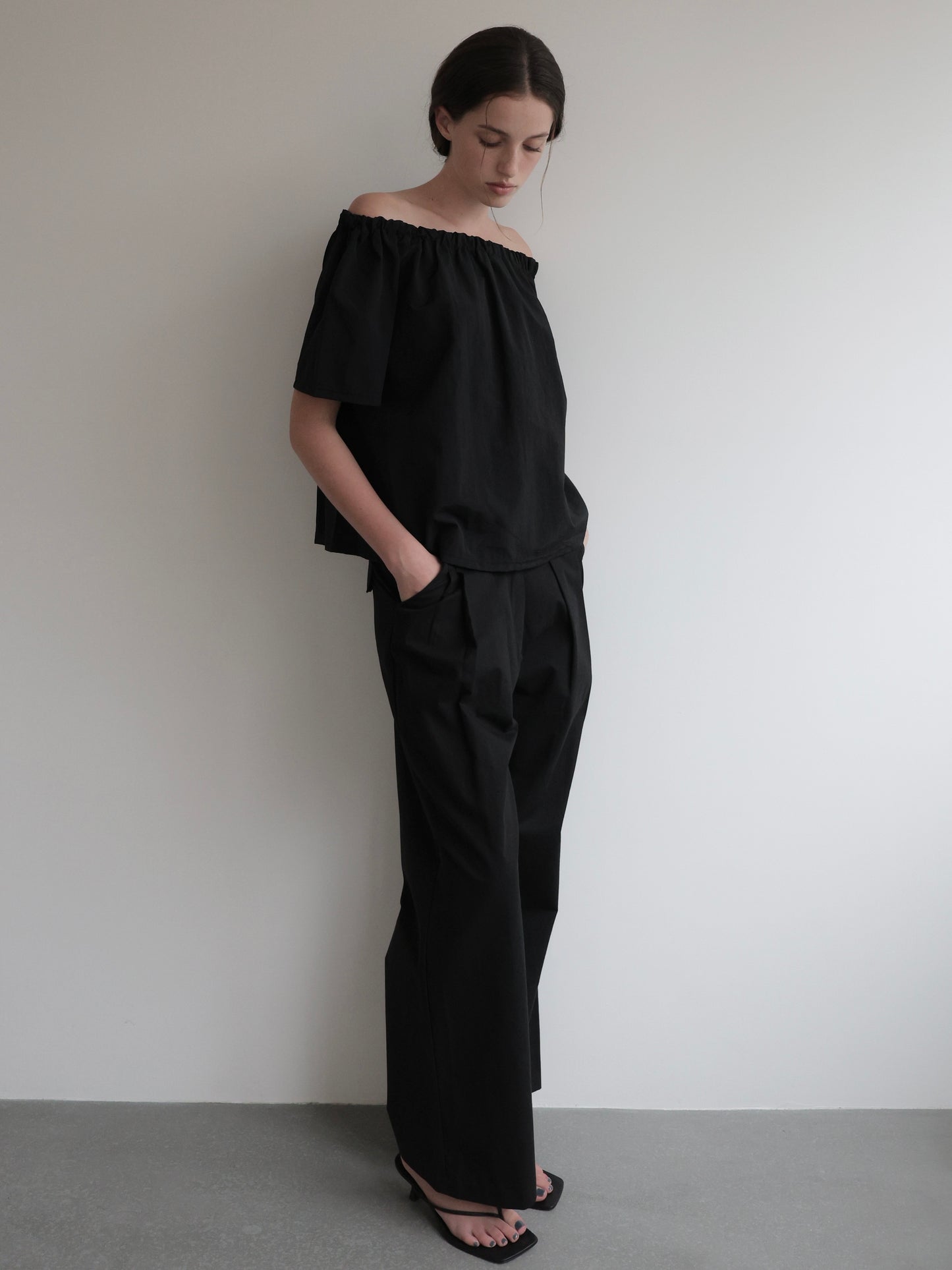Rosa | Shirring neck blouse