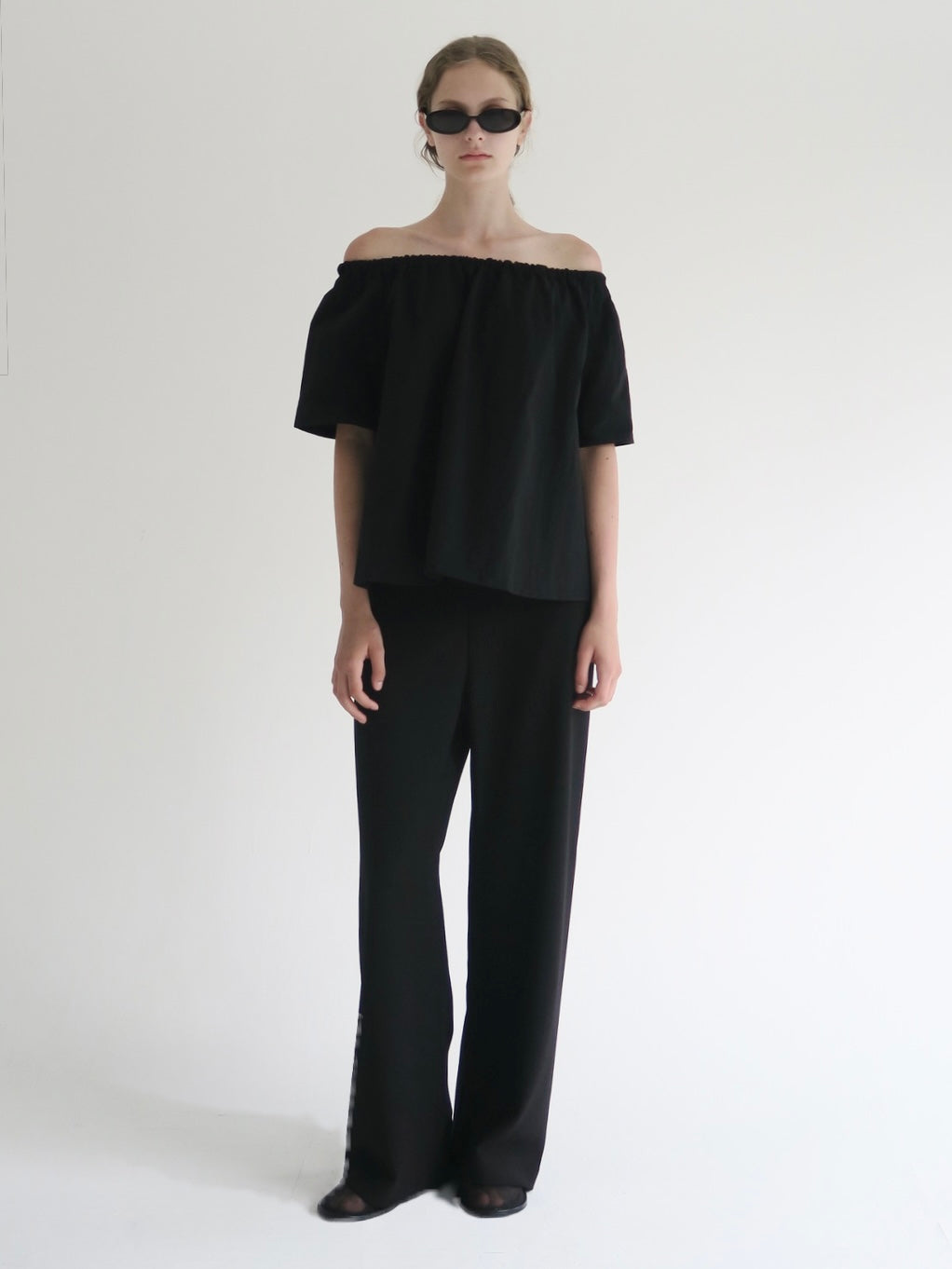 Rosa | Shirring neck blouse