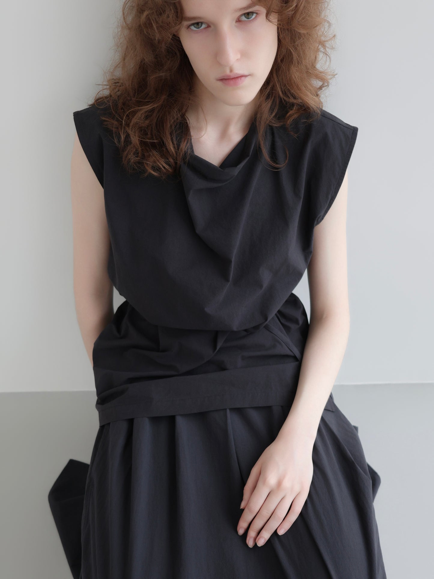 Nina | Drape neck blouse