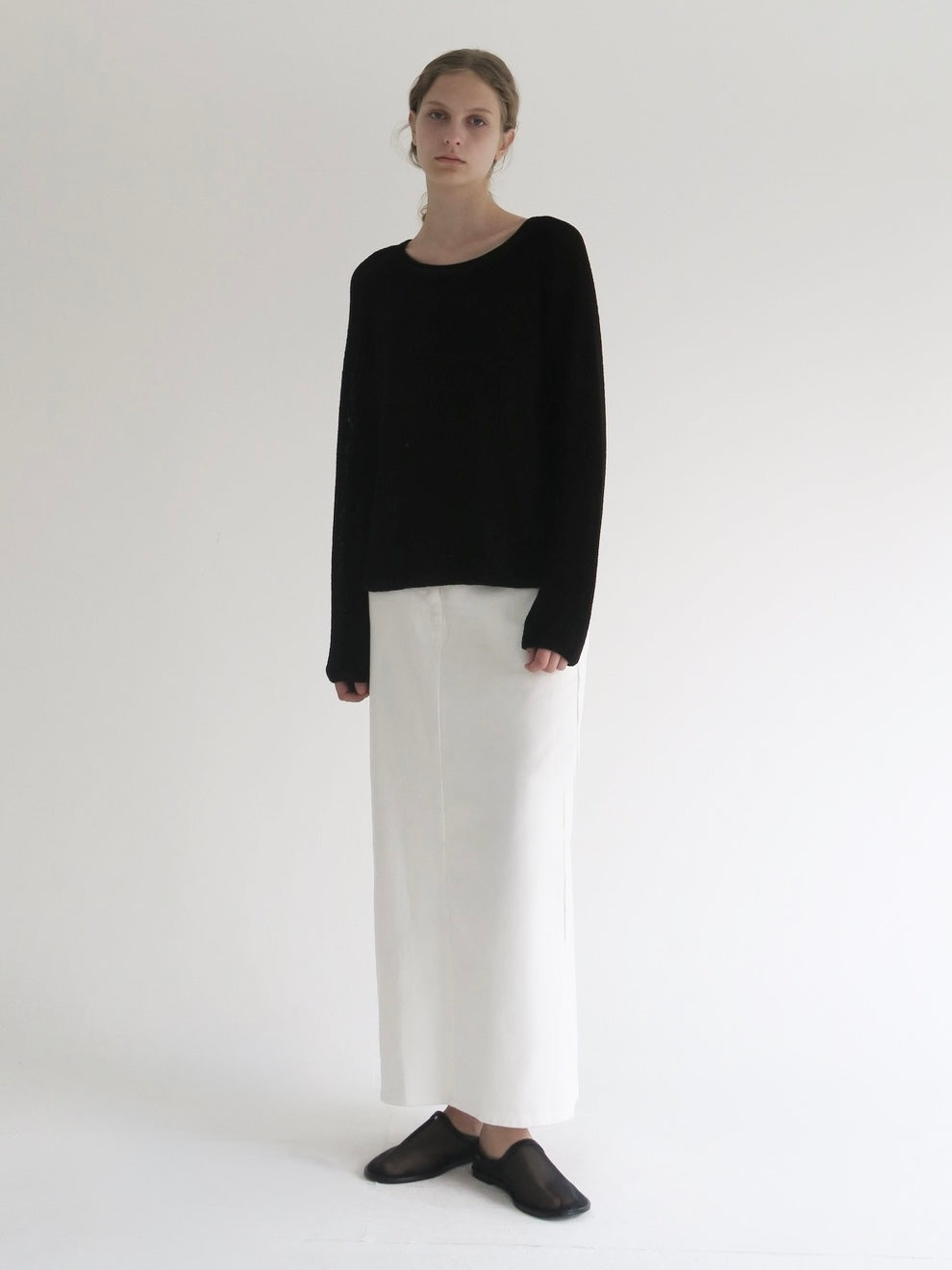 Ève | Twill long skirt