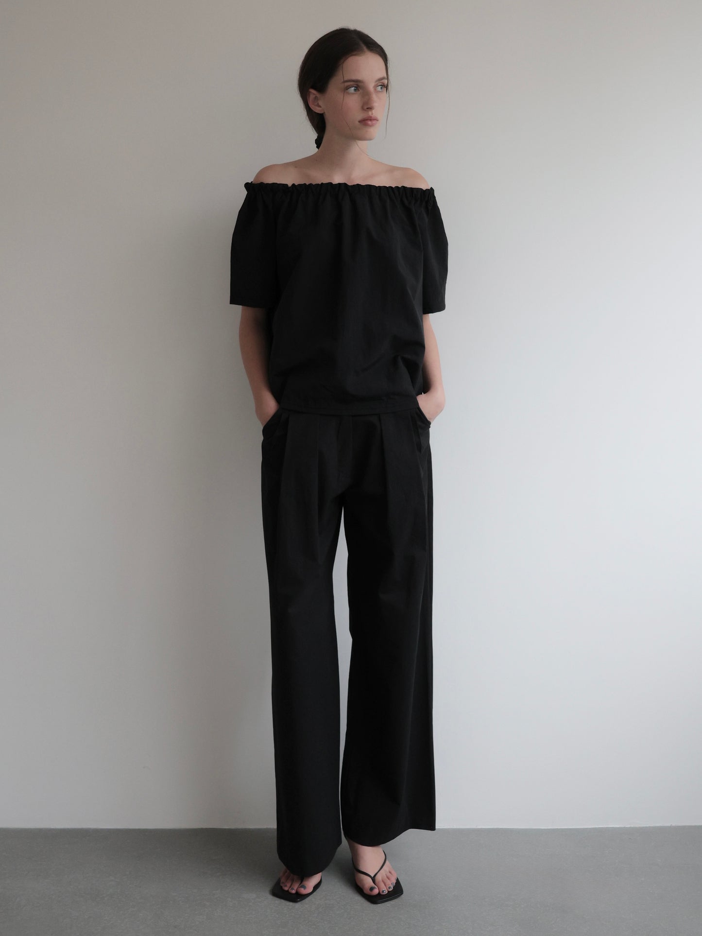 Rosa | Shirring neck blouse