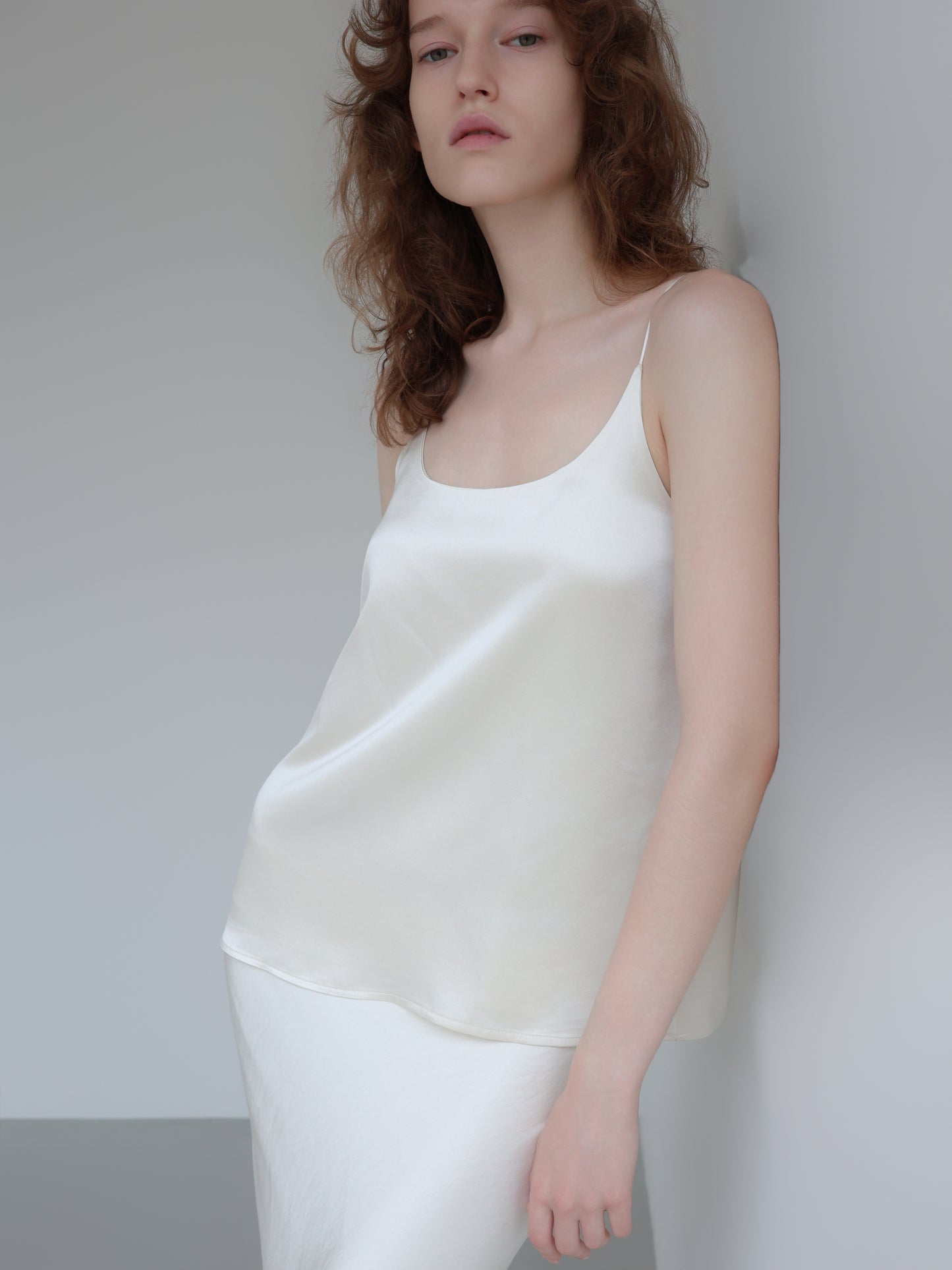 Lulà | Satin sleek maxi skirt