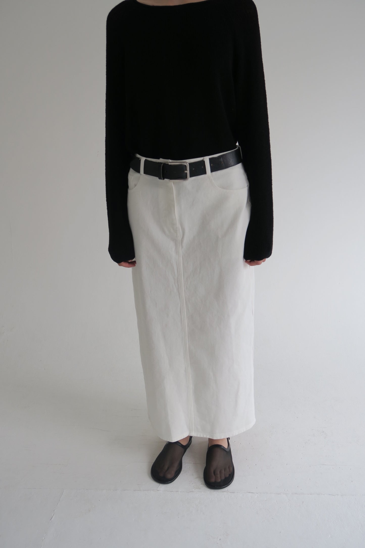 Ève | Twill long skirt