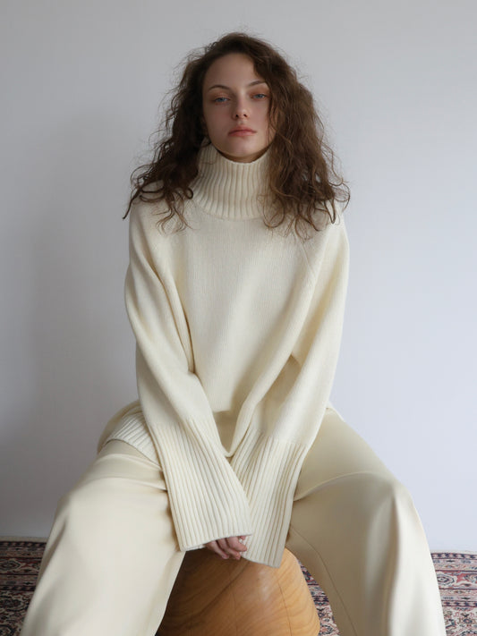 🔴Lizzy wool turtle knit