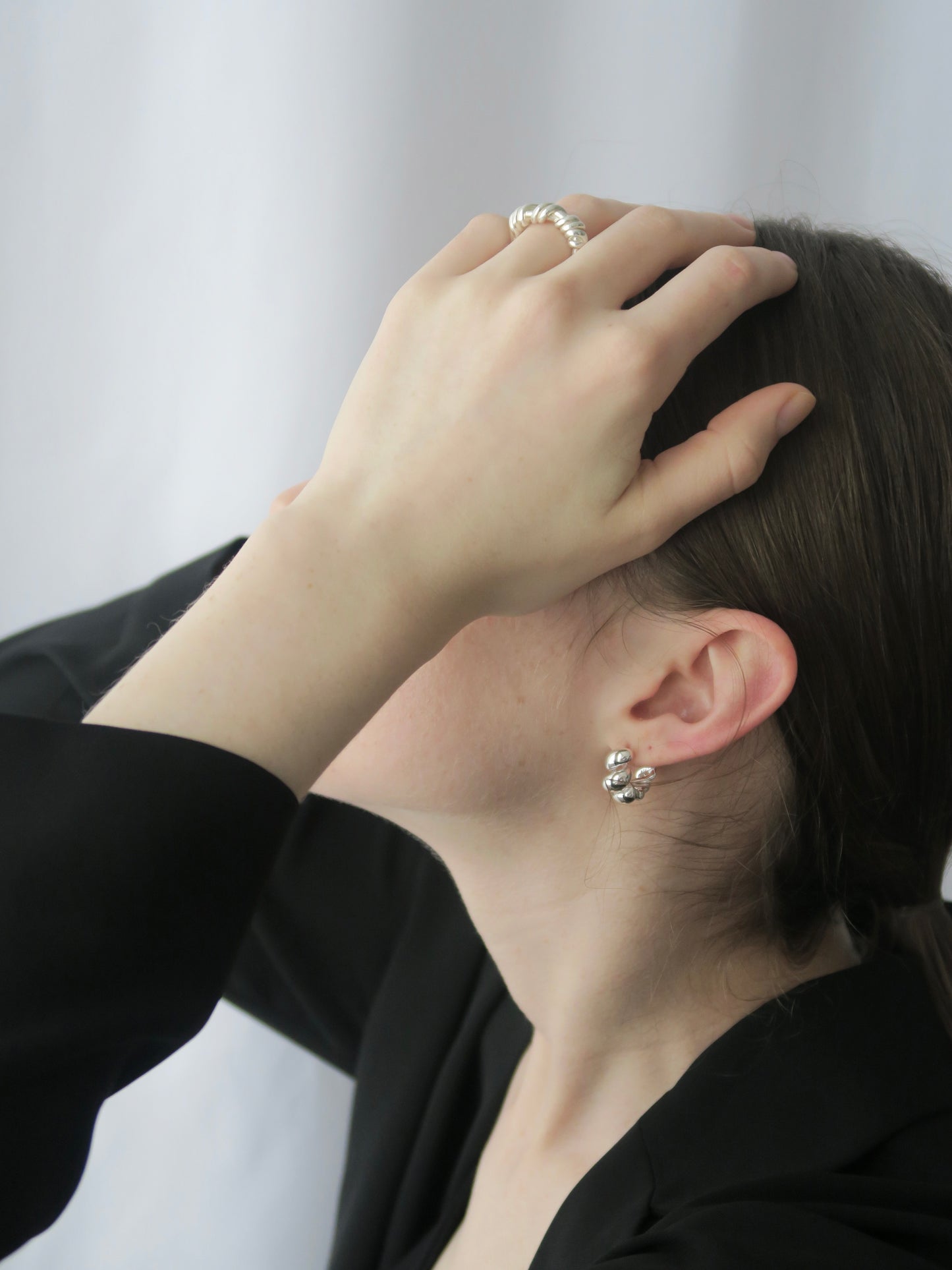 croissant hoop pierce