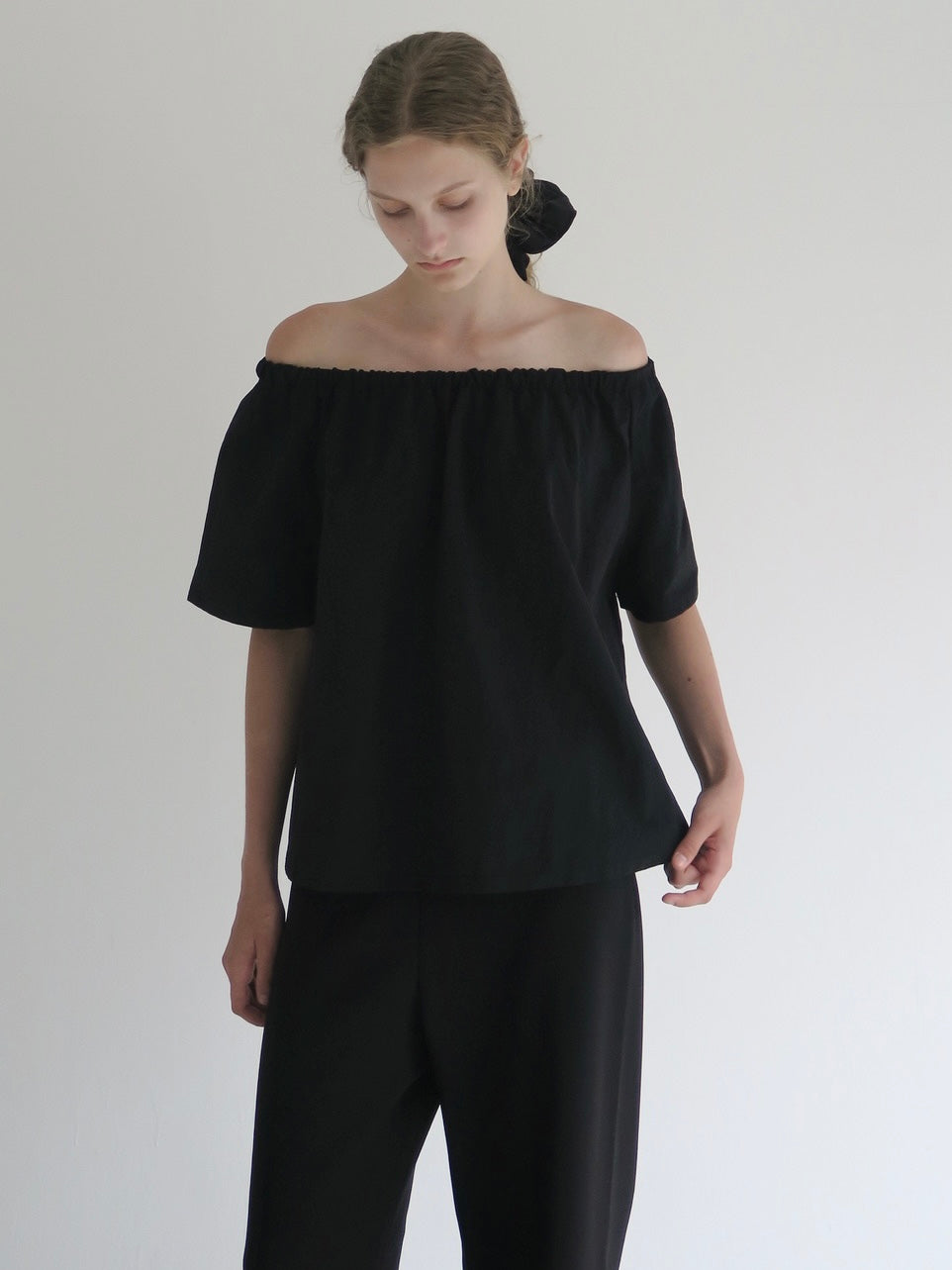 Rosa | Shirring neck blouse