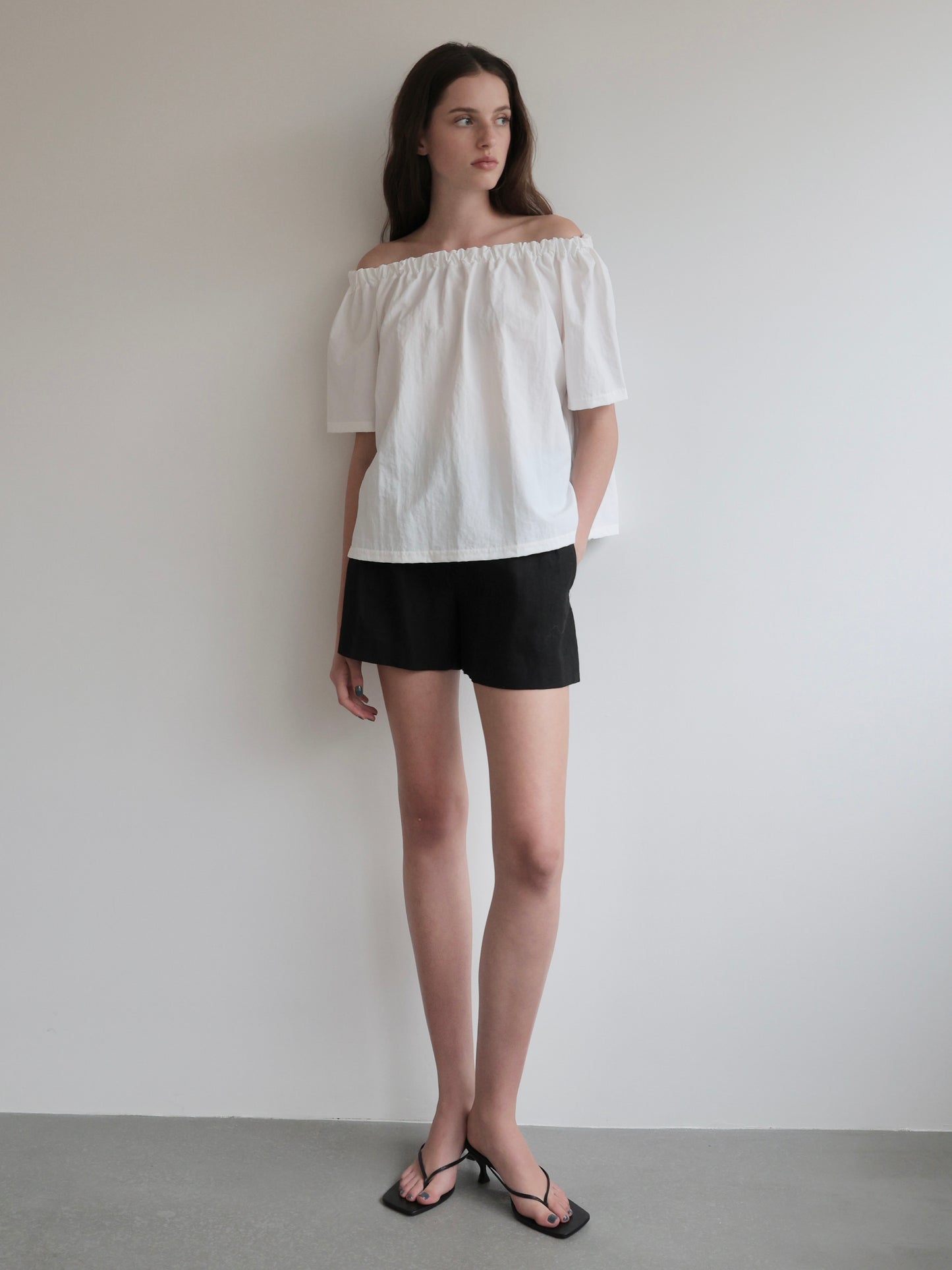 Rosa | Shirring neck blouse