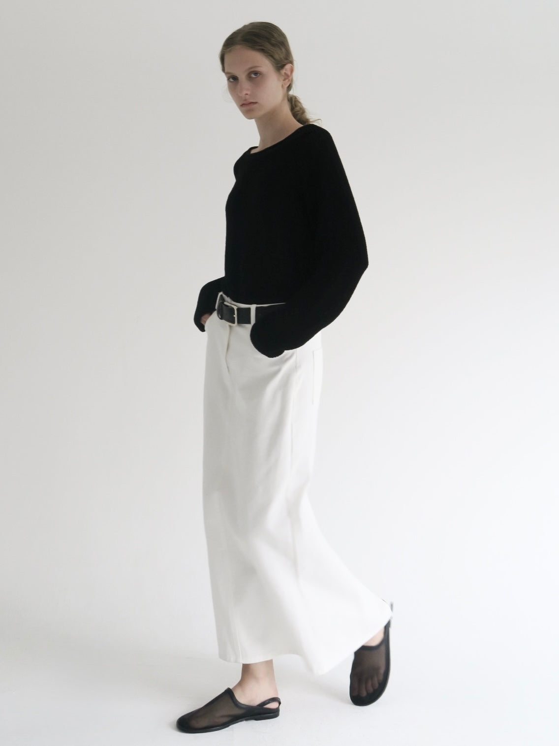 Ève | Twill long skirt
