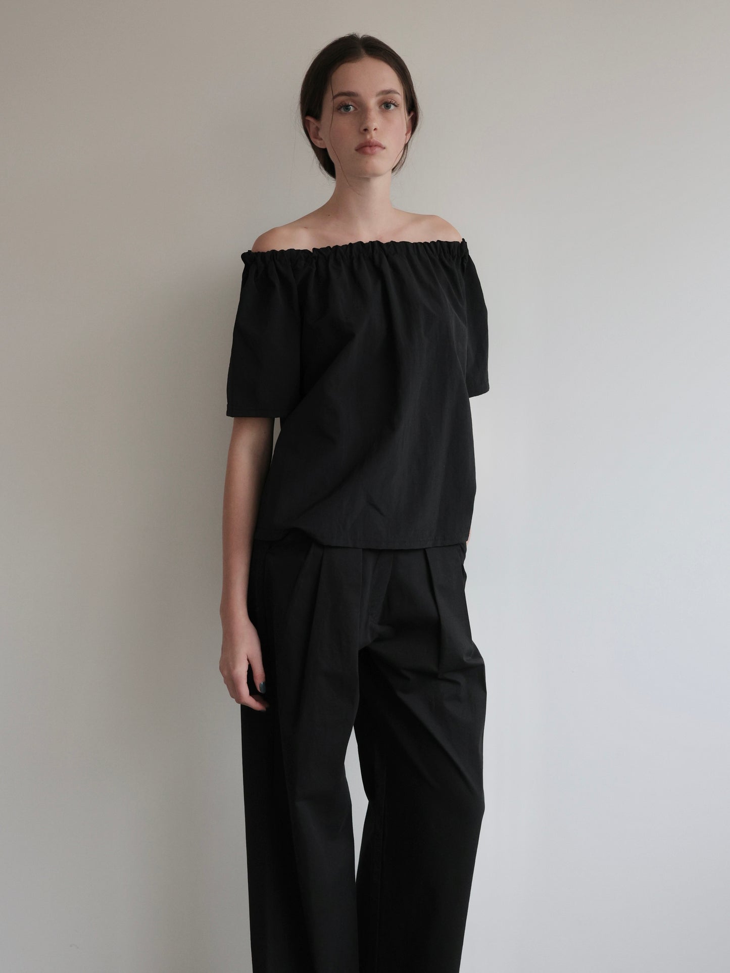 Rosa | Shirring neck blouse