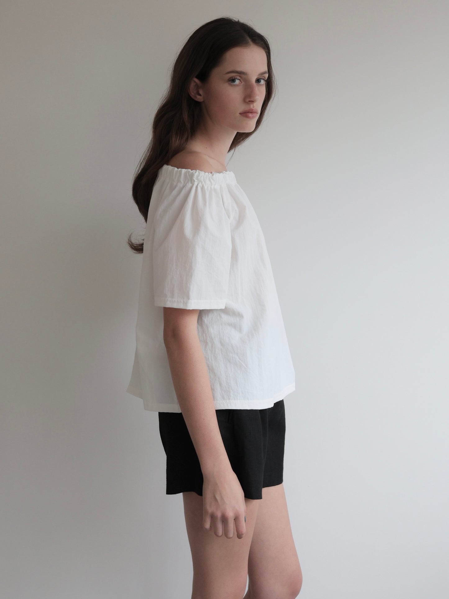Rosa | Shirring neck blouse