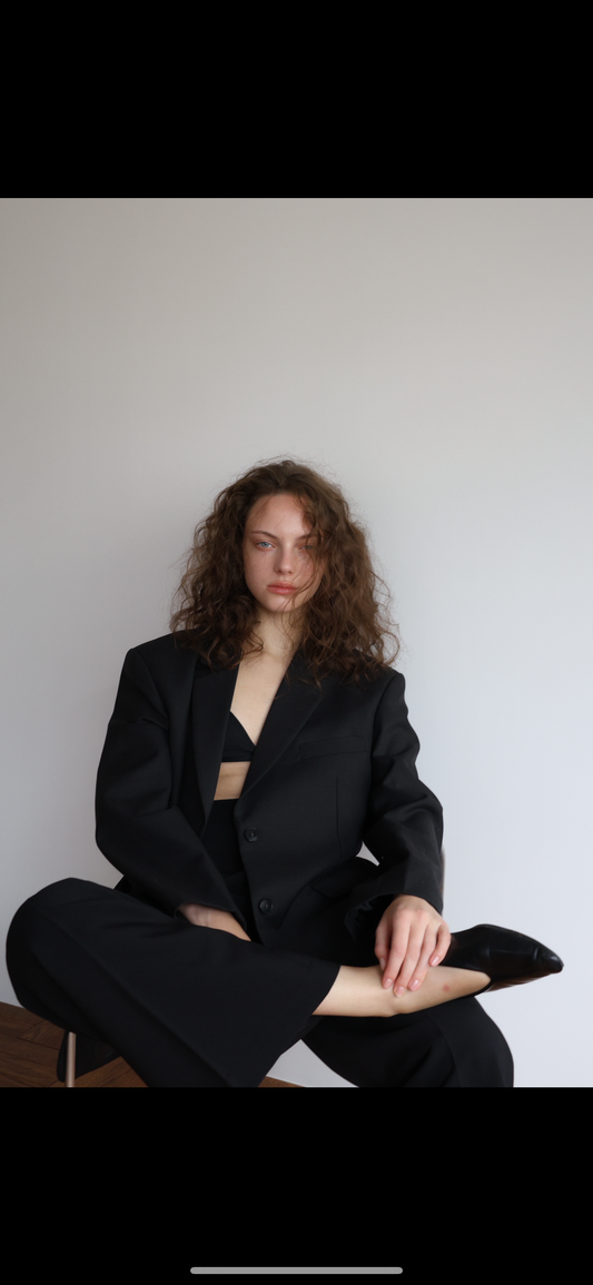 🟢Wool Blend Tailored Jacket