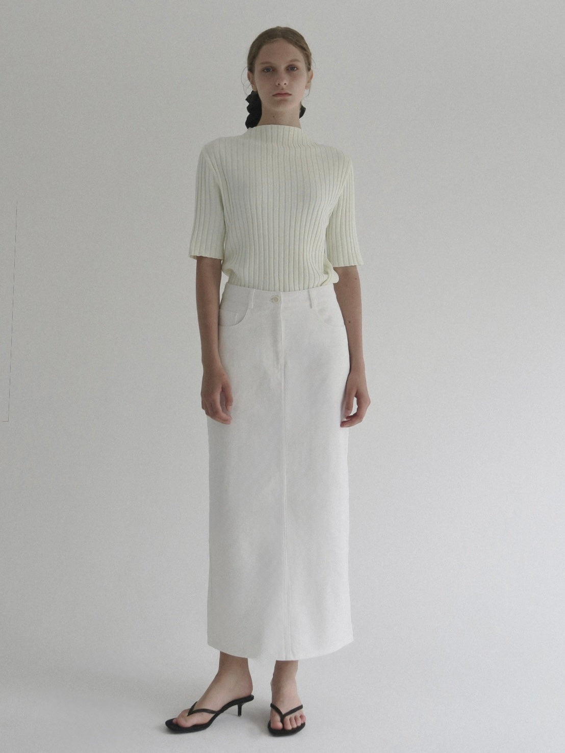 Ève | Twill long skirt