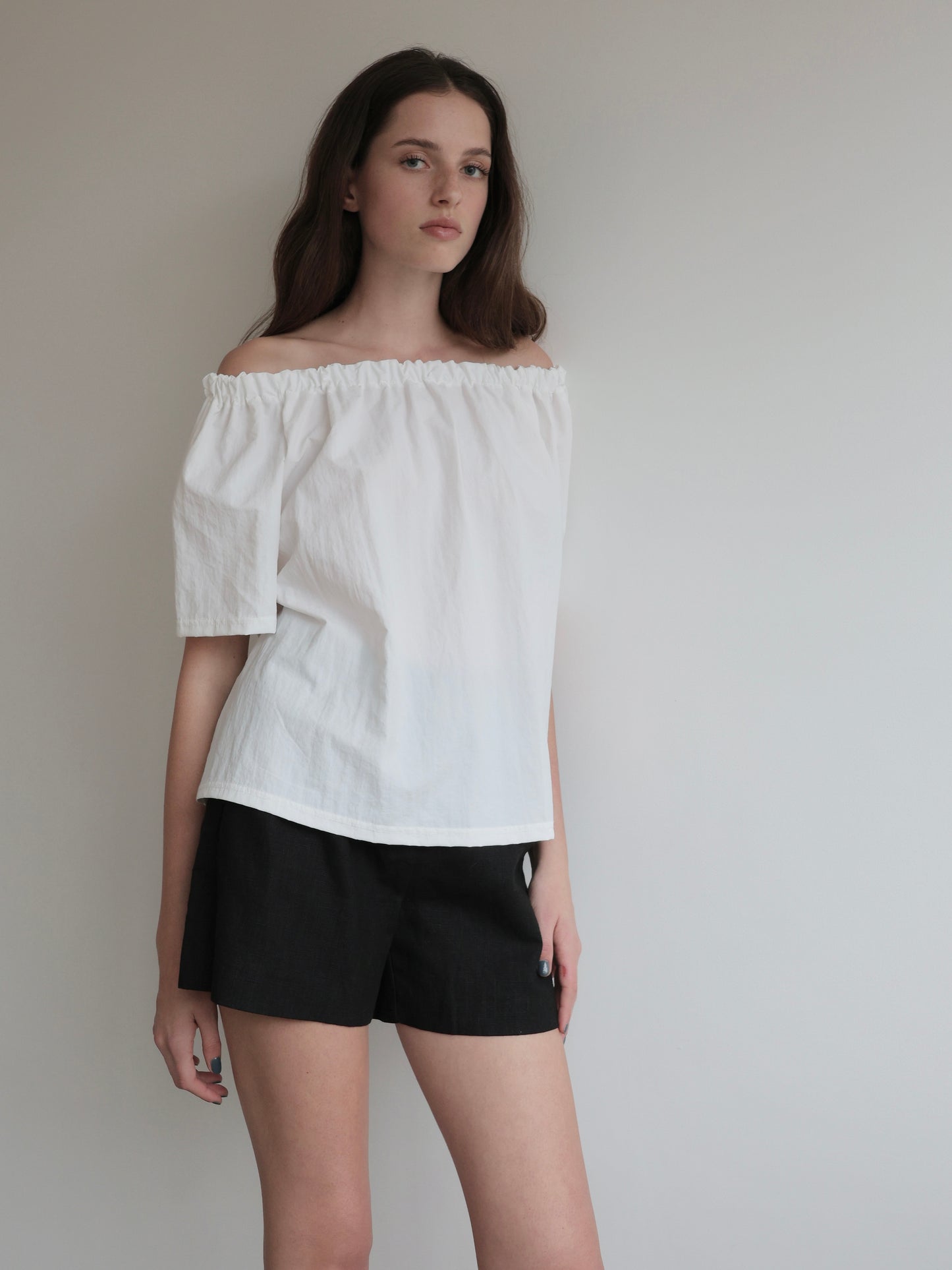 Rosa | Shirring neck blouse