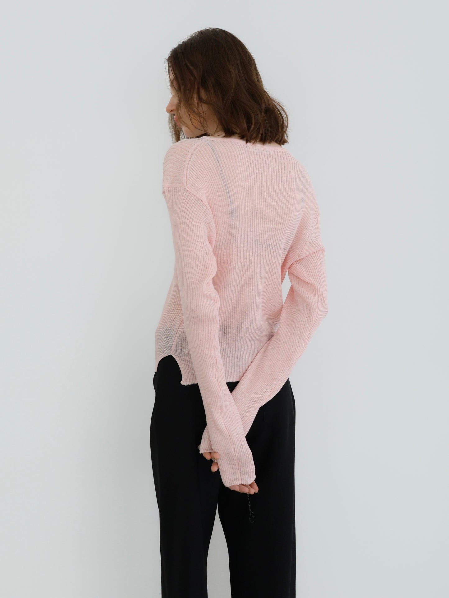 Léa | Long sleeve rib knit