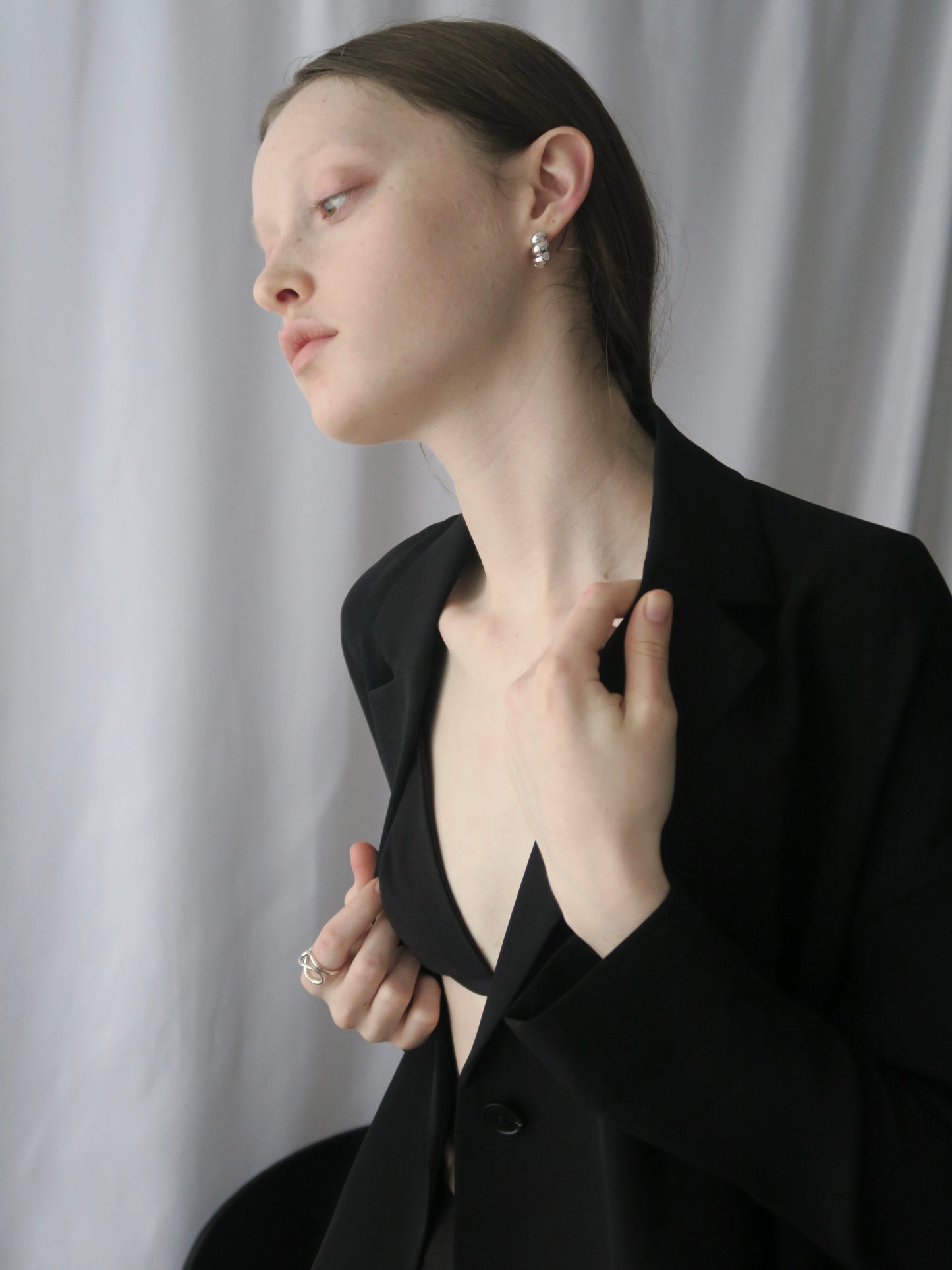 croissant hoop pierce