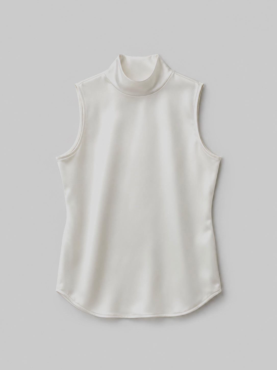 Lulà | Satin high neck sleeveless top