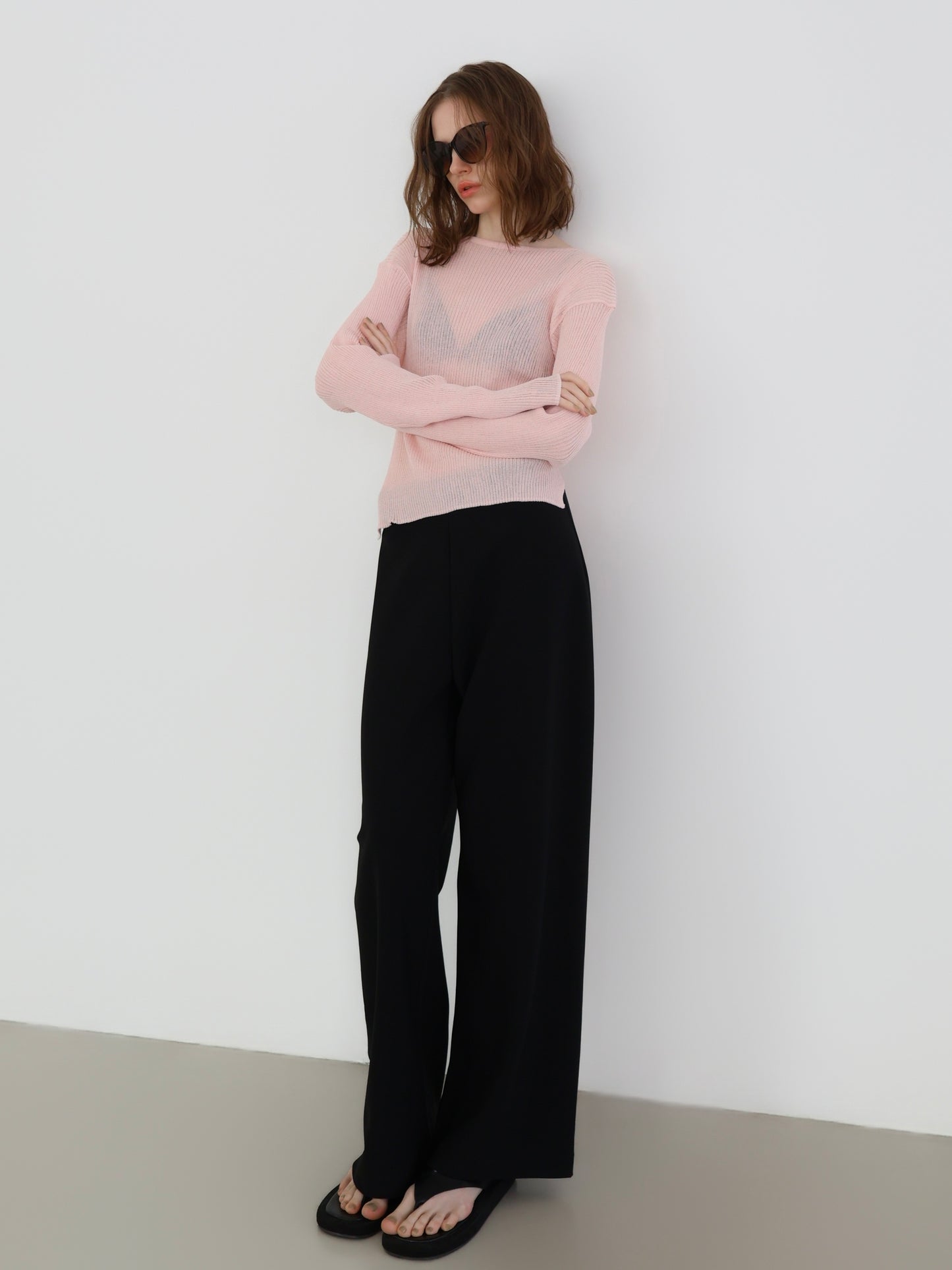 Léa | Long sleeve rib knit