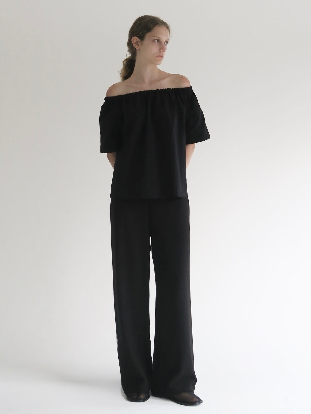 Rosa | Shirring neck blouse