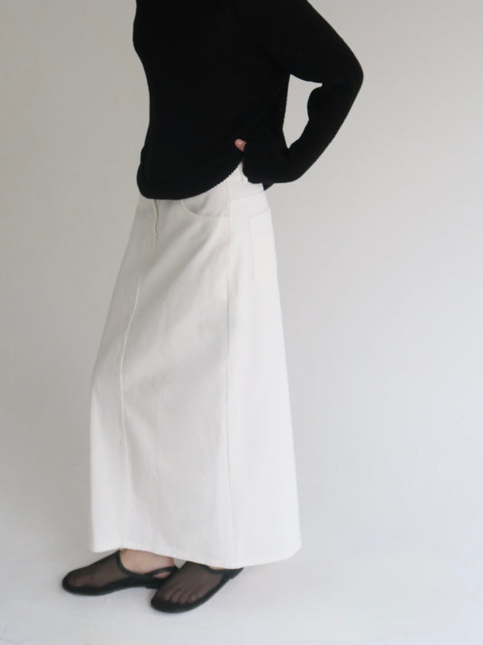 Ève | Twill long skirt