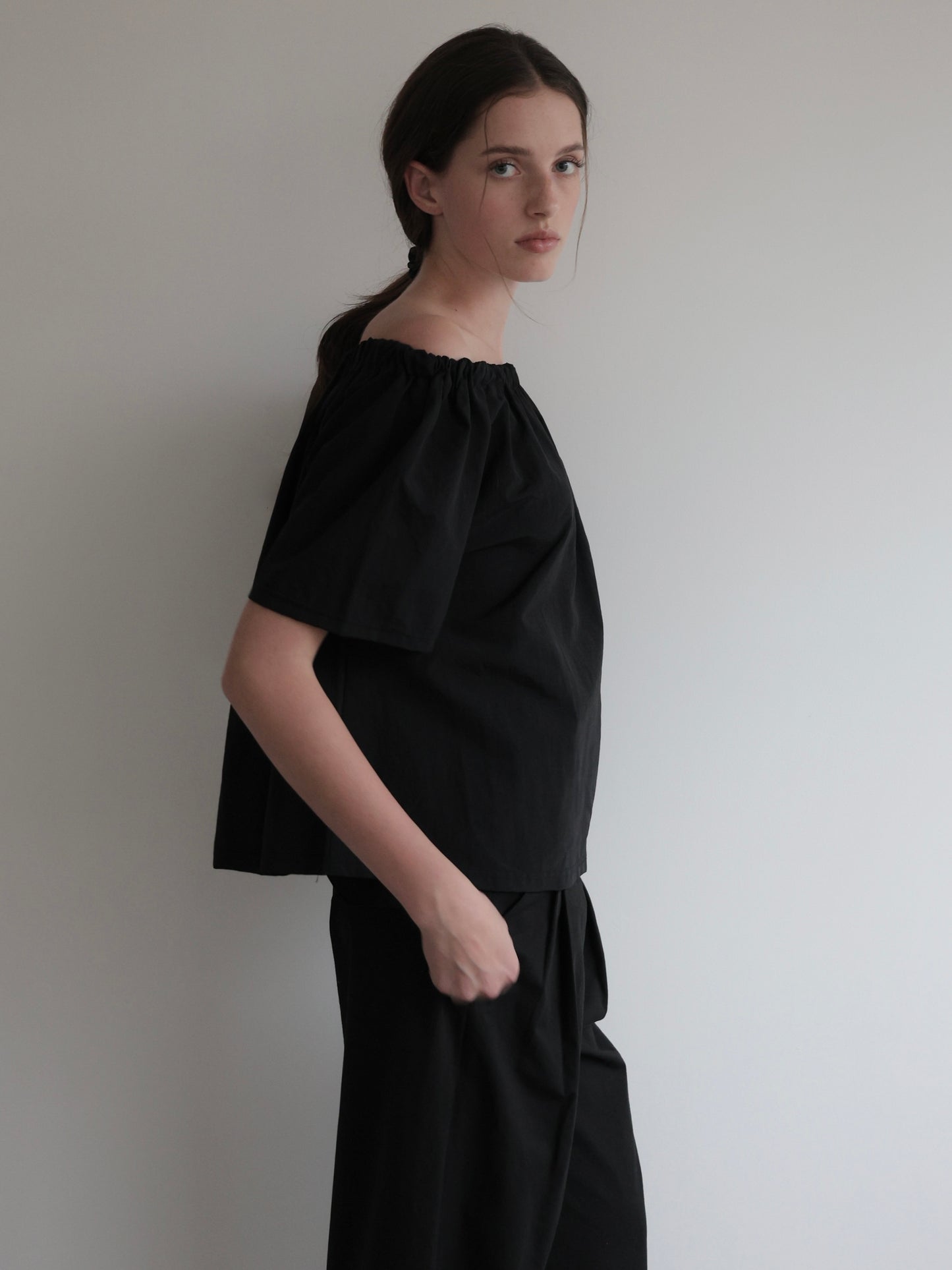 Rosa | Shirring neck blouse