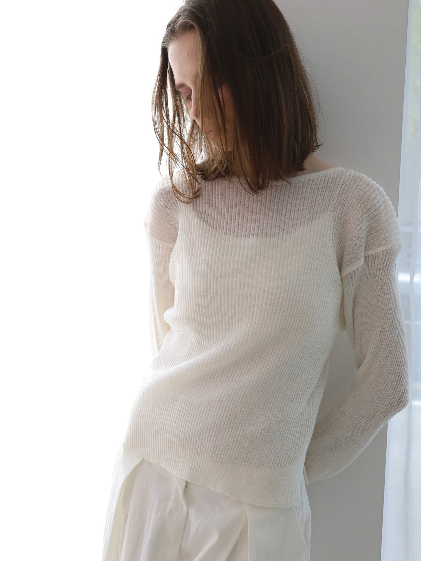 Léa | Long sleeve rib knit
