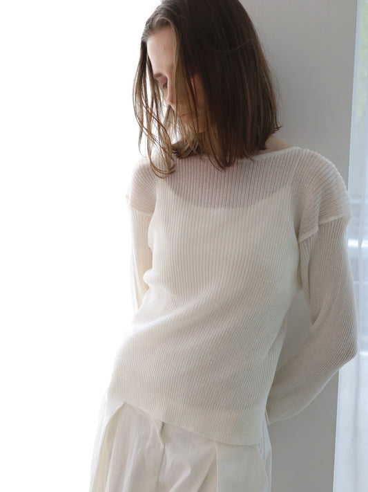 Léa | Long sleeve rib knit