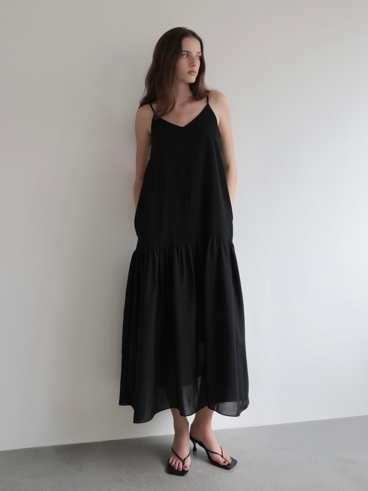 Nadine | Tiered cami dress　