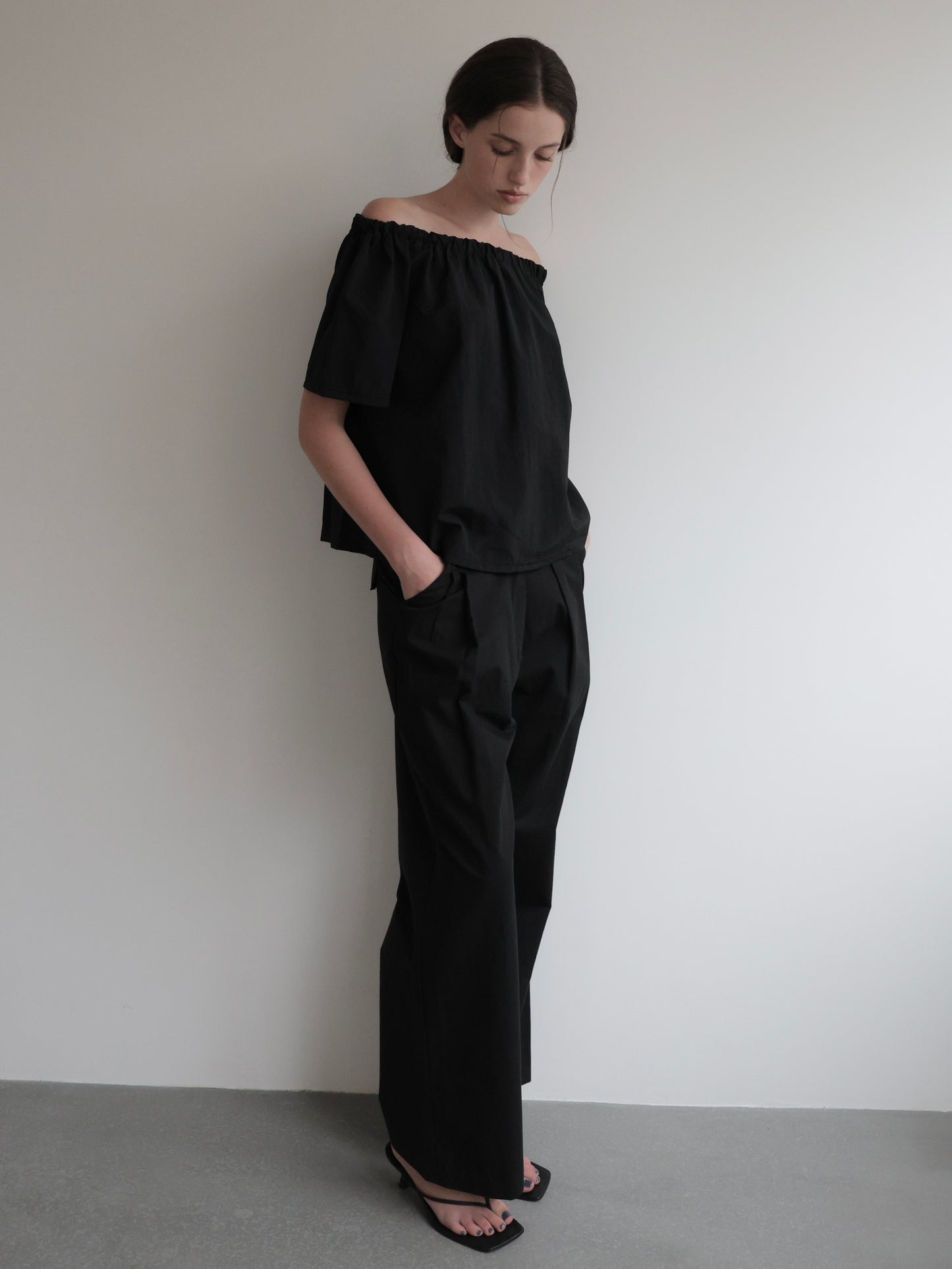 Rosa | Shirring neck blouse