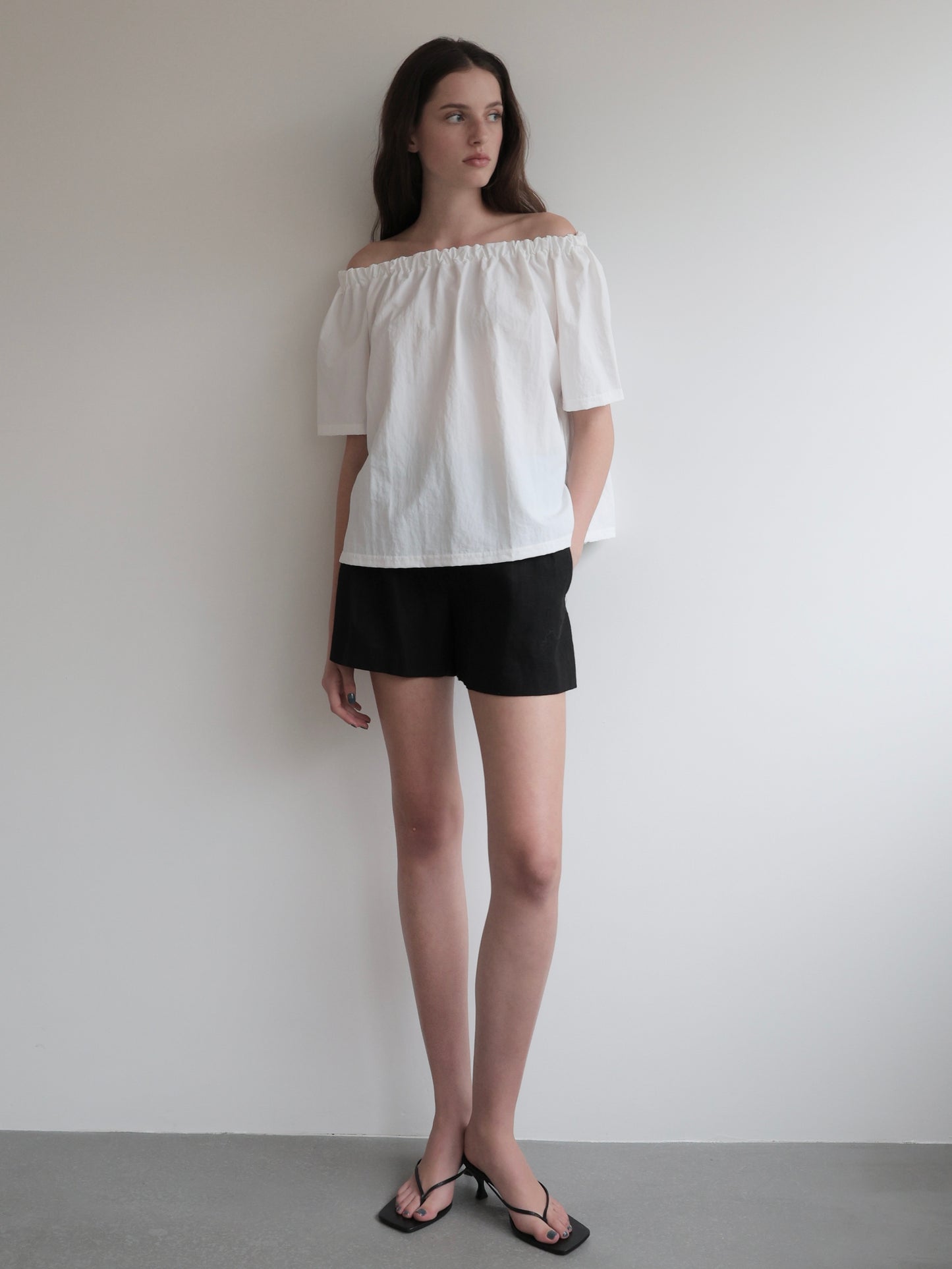 Rosa | Shirring neck blouse