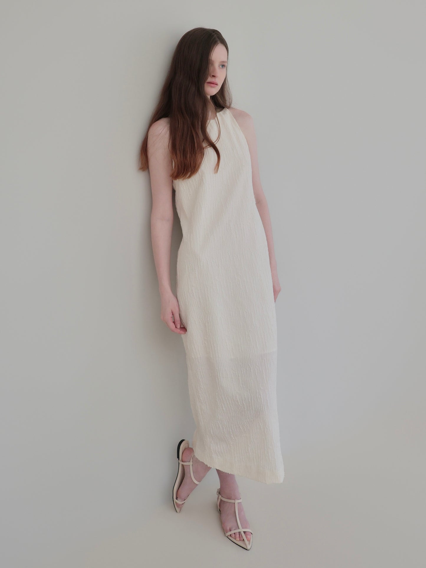 Lena | Crinkled maxi dress