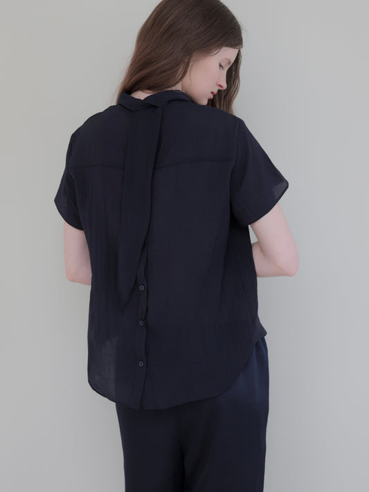 Emma | Half tie blouse