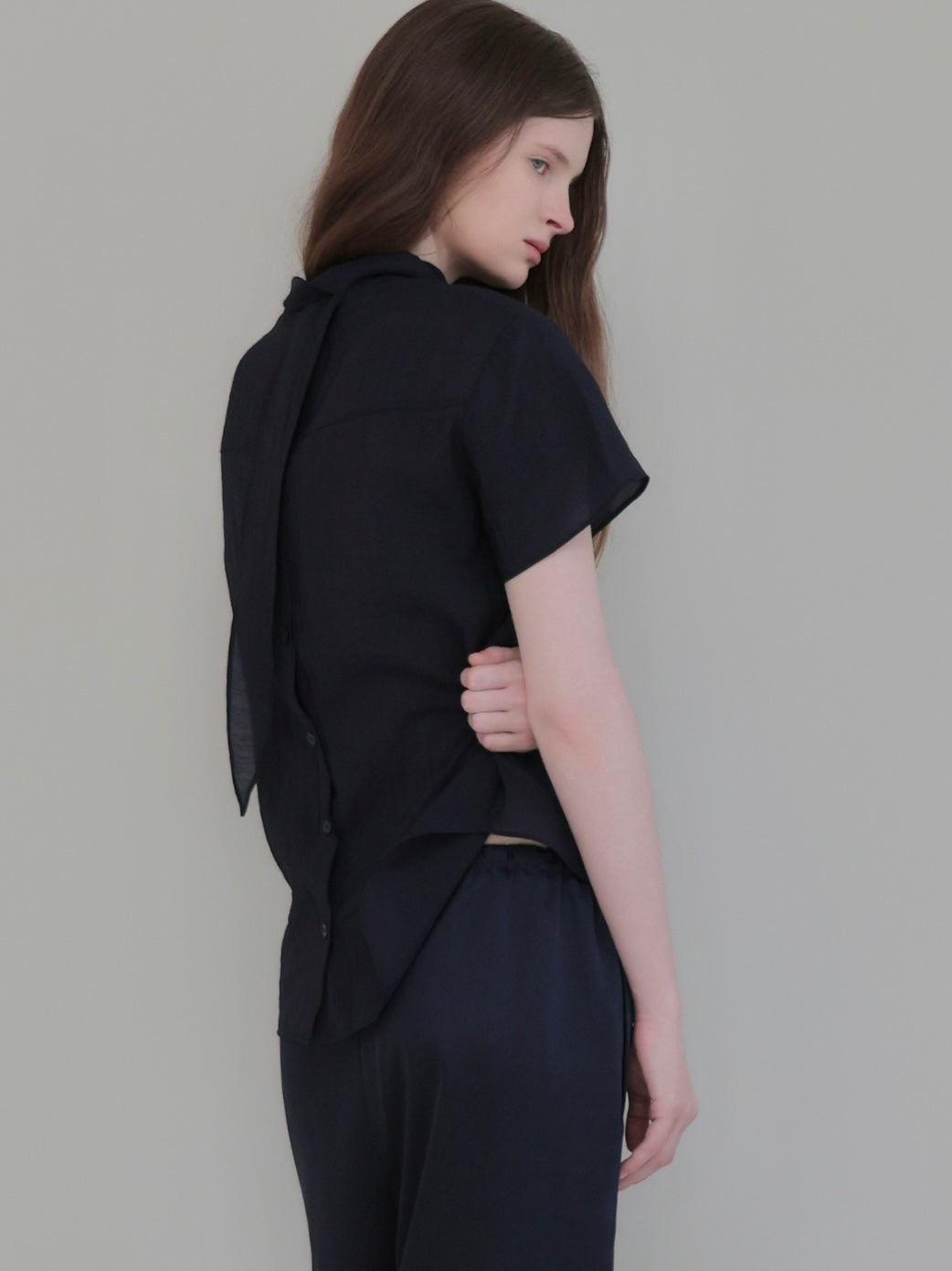 Emma | Half tie blouse