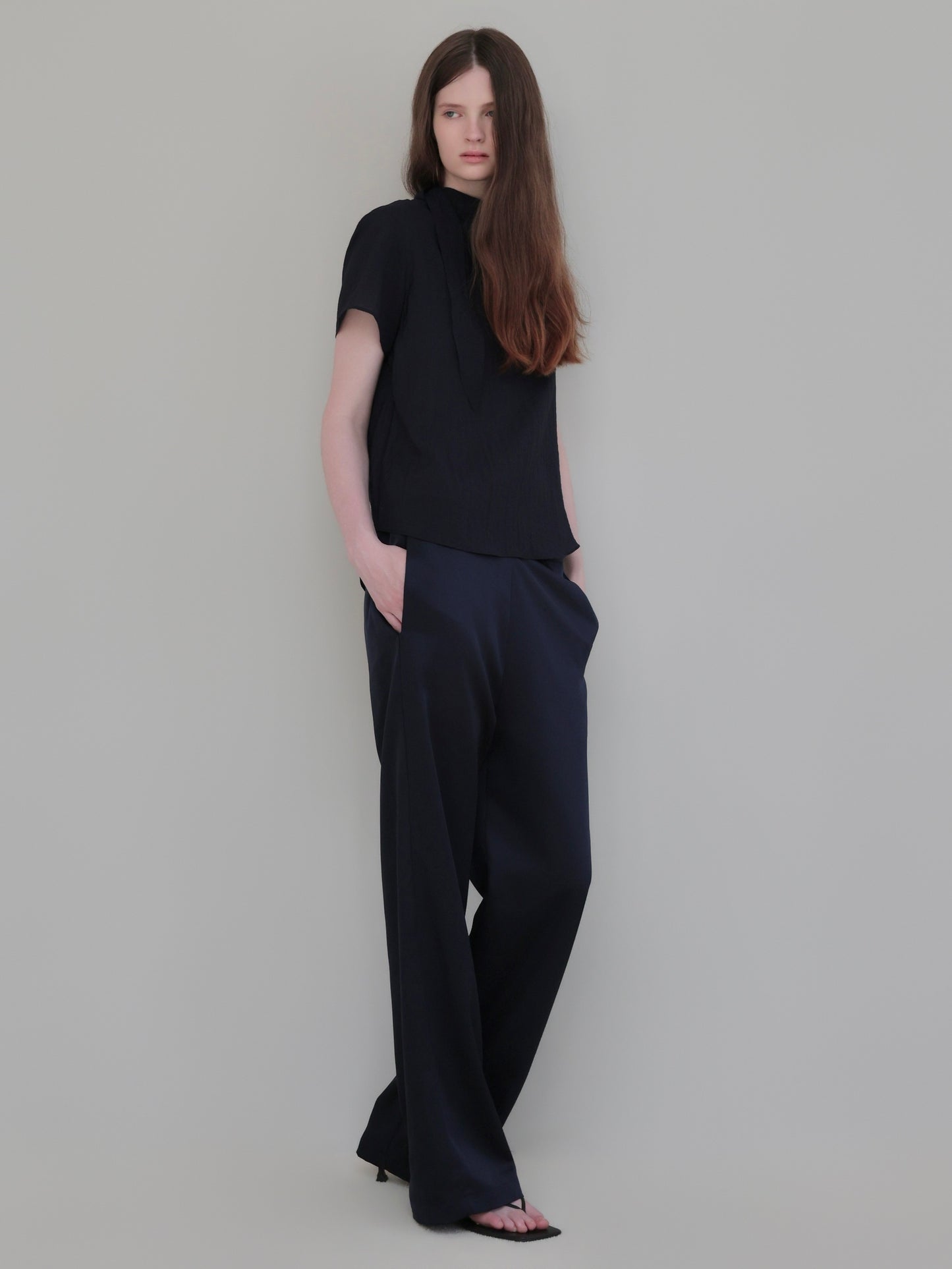 Emma | Half tie blouse