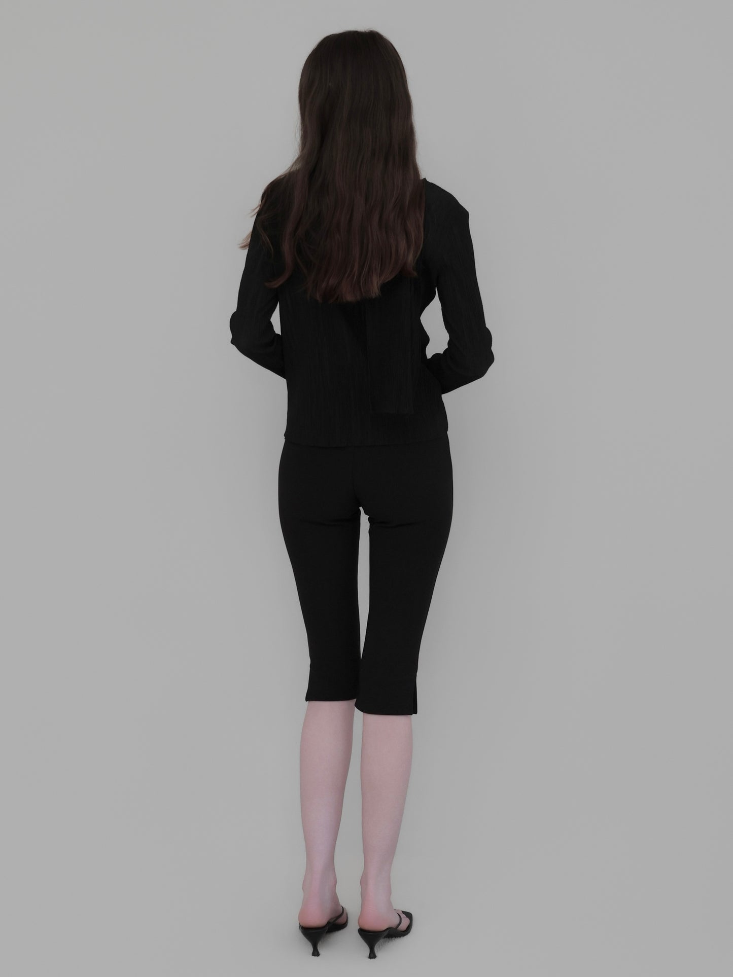 Seine | Pleats tie cardigan
